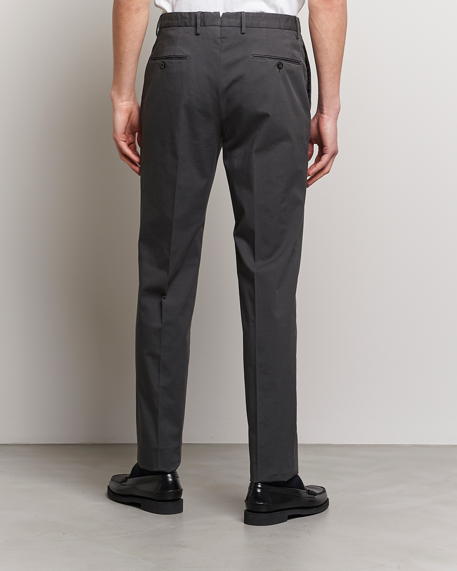 Herre | Bukser | Incotex | Regular Fit Comfort Chinos Charcoal