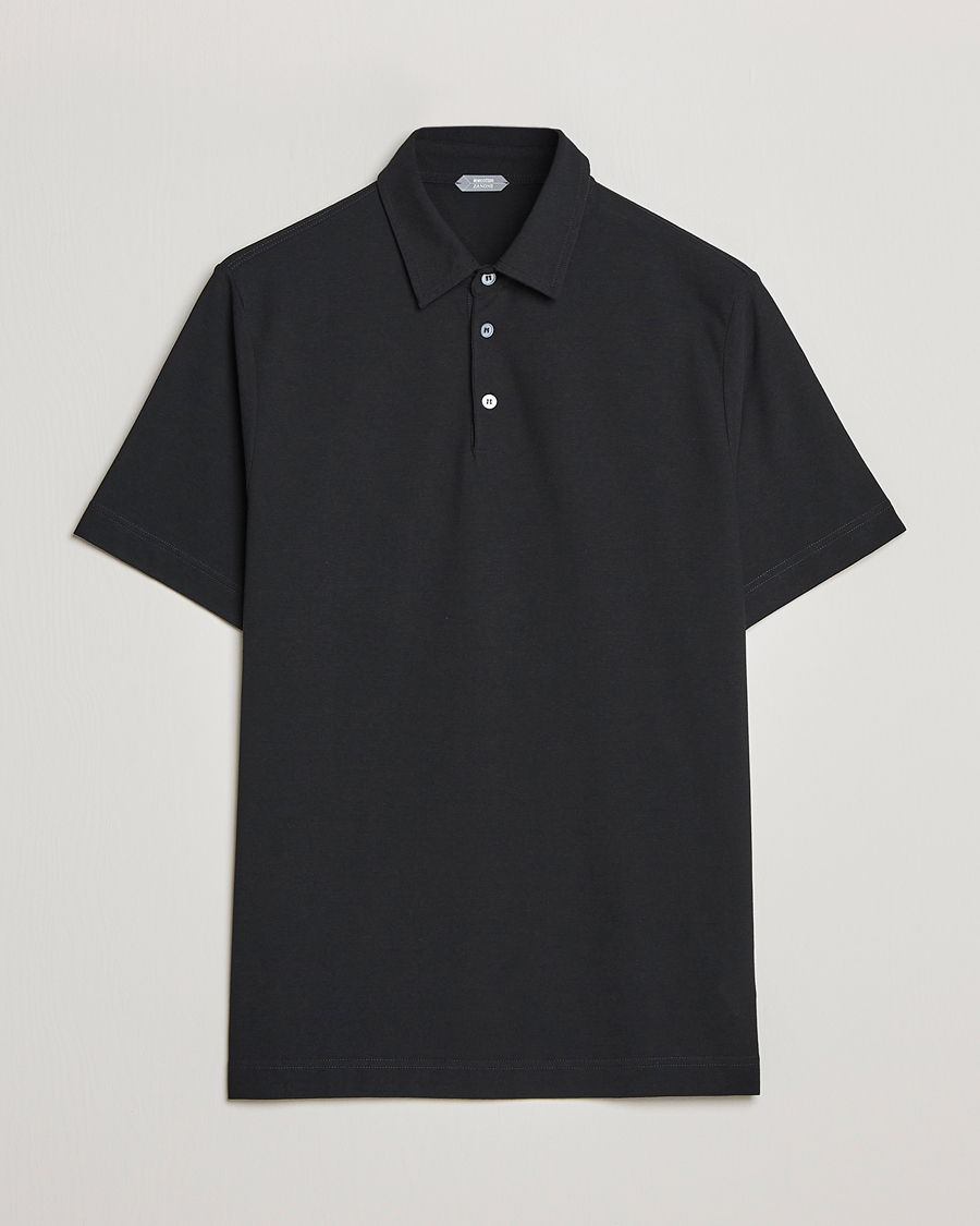 Herre | Pikéer | Zanone | Ice Cotton Polo Black