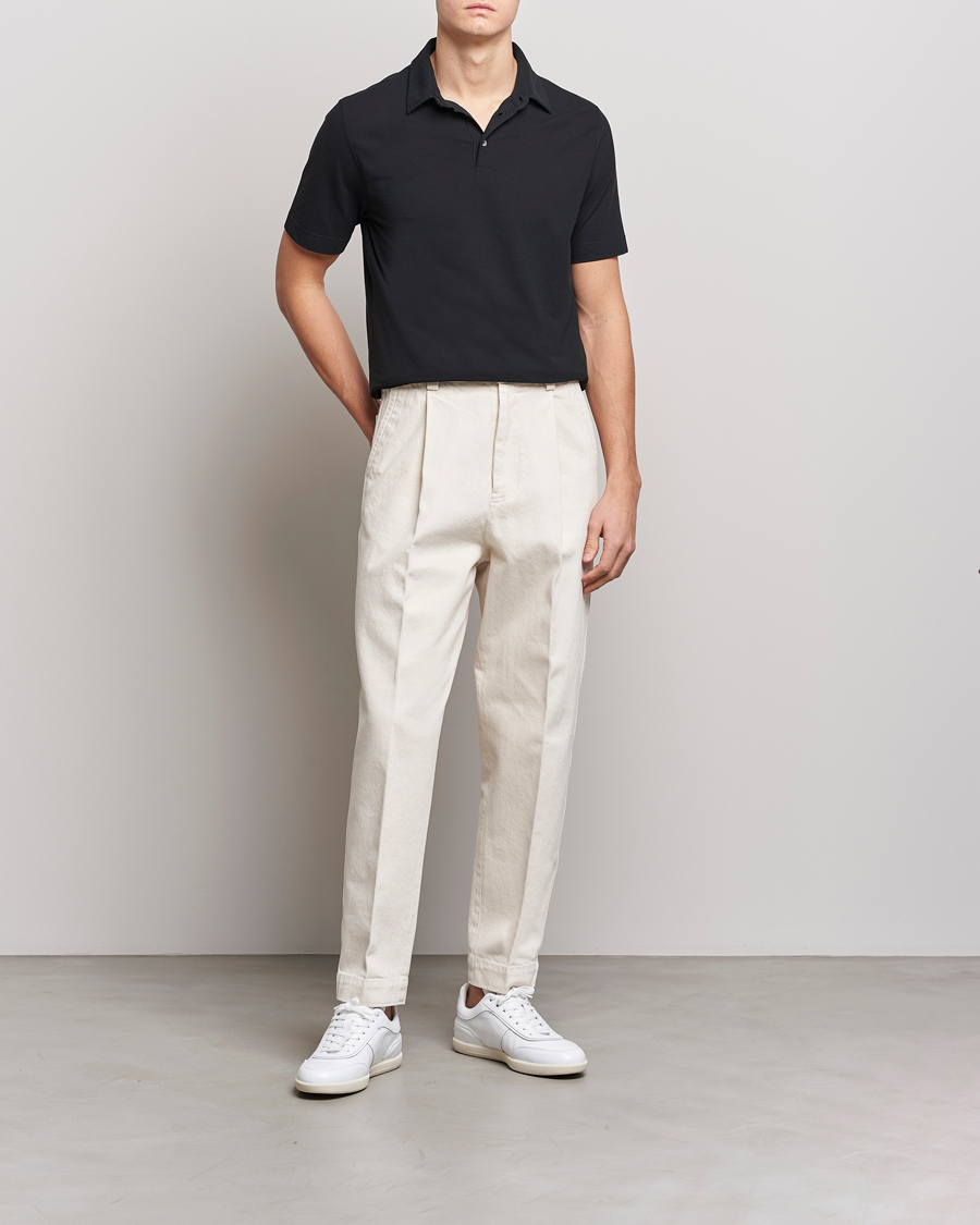 Herre | Pikéer | Zanone | Ice Cotton Polo Black