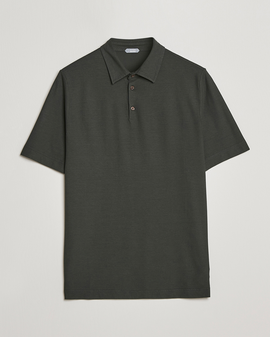 Herre | Pikéer | Zanone | Ice Cotton Polo Military
