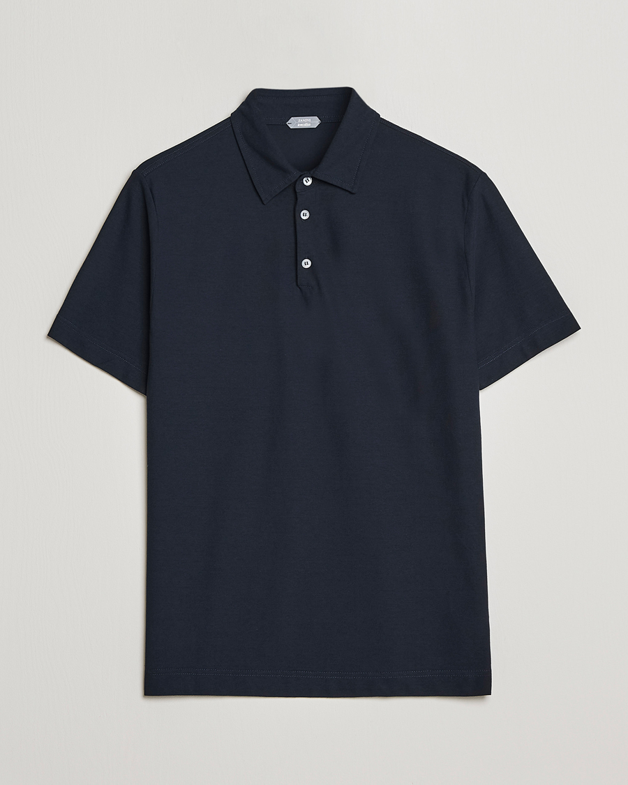 Herre | Pikéer | Zanone | Ice Cotton Polo Navy