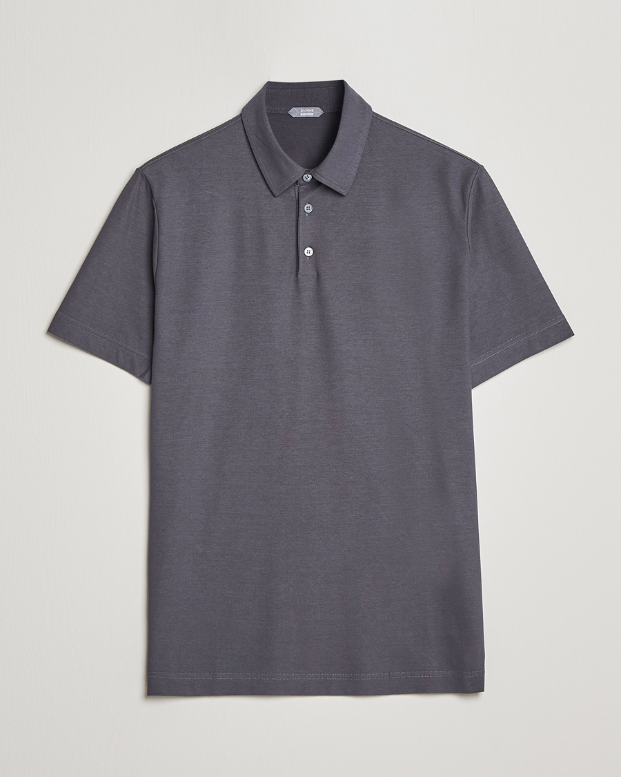 Herre | Pikéer | Zanone | Ice Cotton Polo Dark Grey