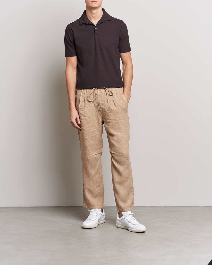 Herre | Pikéer | Zanone | Ice Cotton Polo Dark Brown