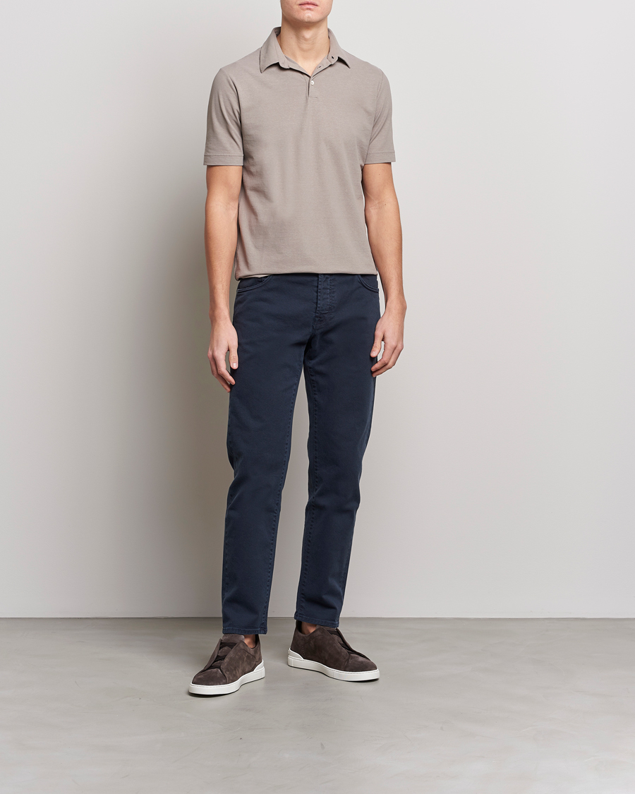 Herre | Pikéer | Zanone | Ice Cotton Polo Beige