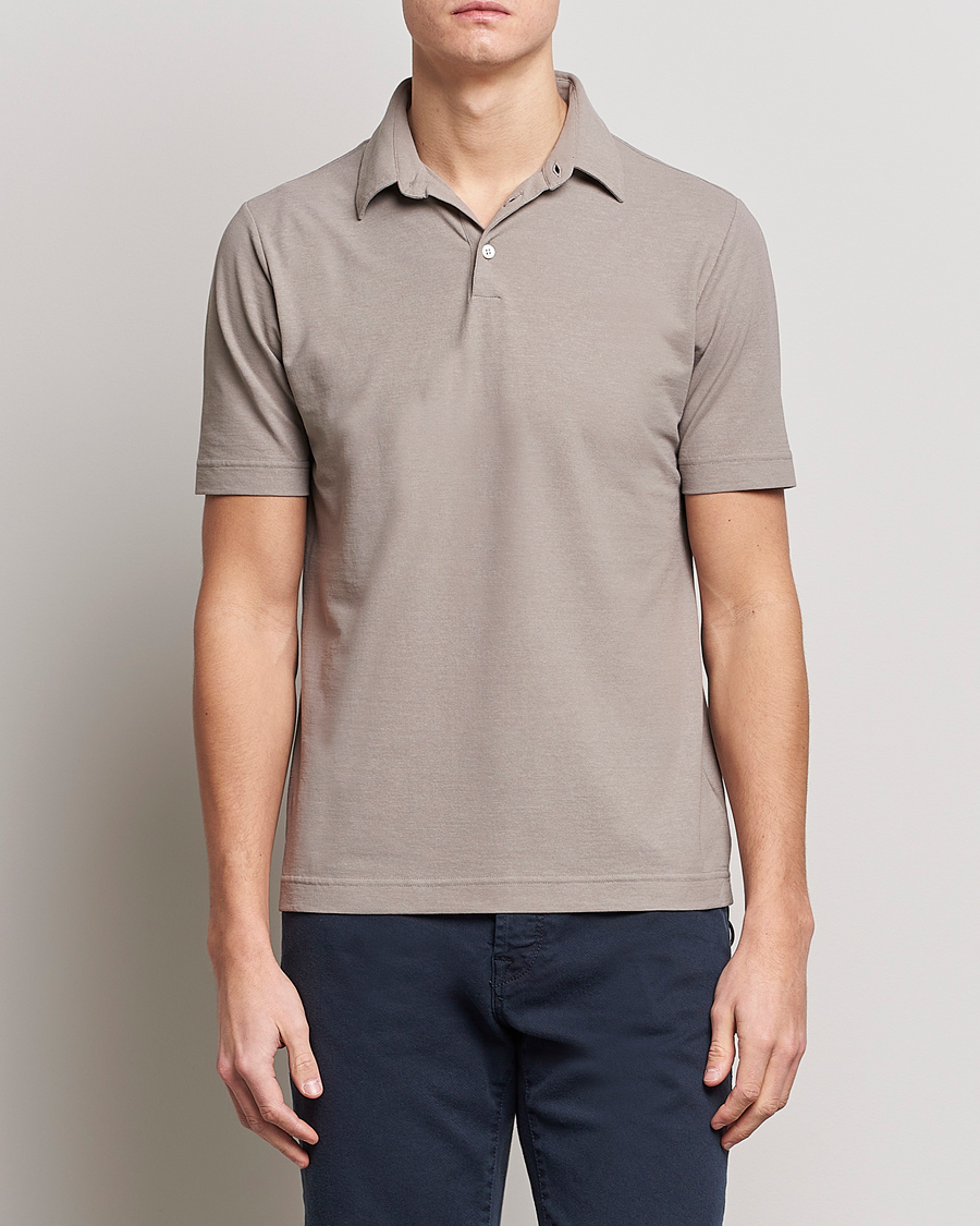 Herre |  | Zanone | Ice Cotton Polo Beige