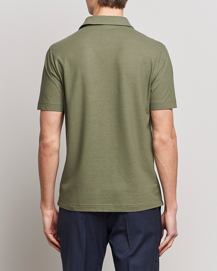 Herre | Pikéer | Zanone | Ice Cotton Polo Olive