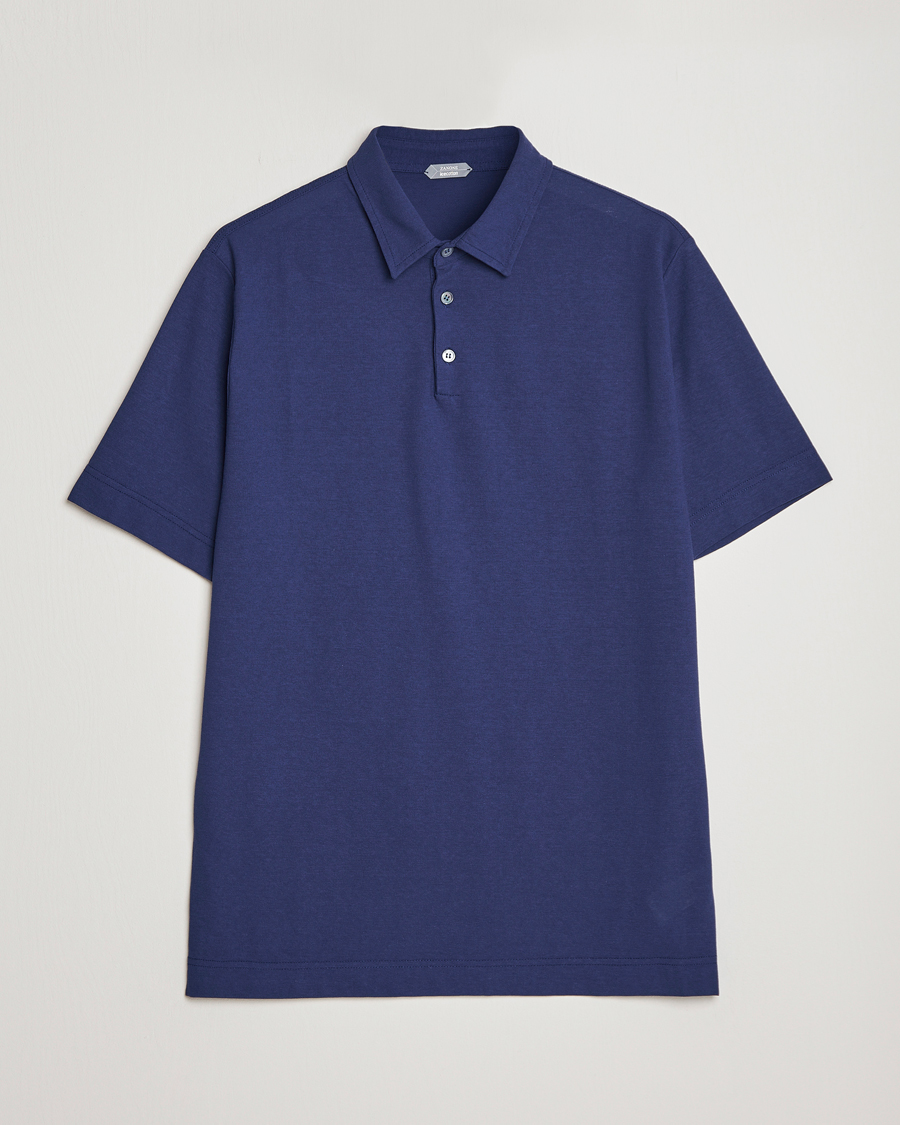Herre | Pikéer | Zanone | Ice Cotton Polo Electric Blue
