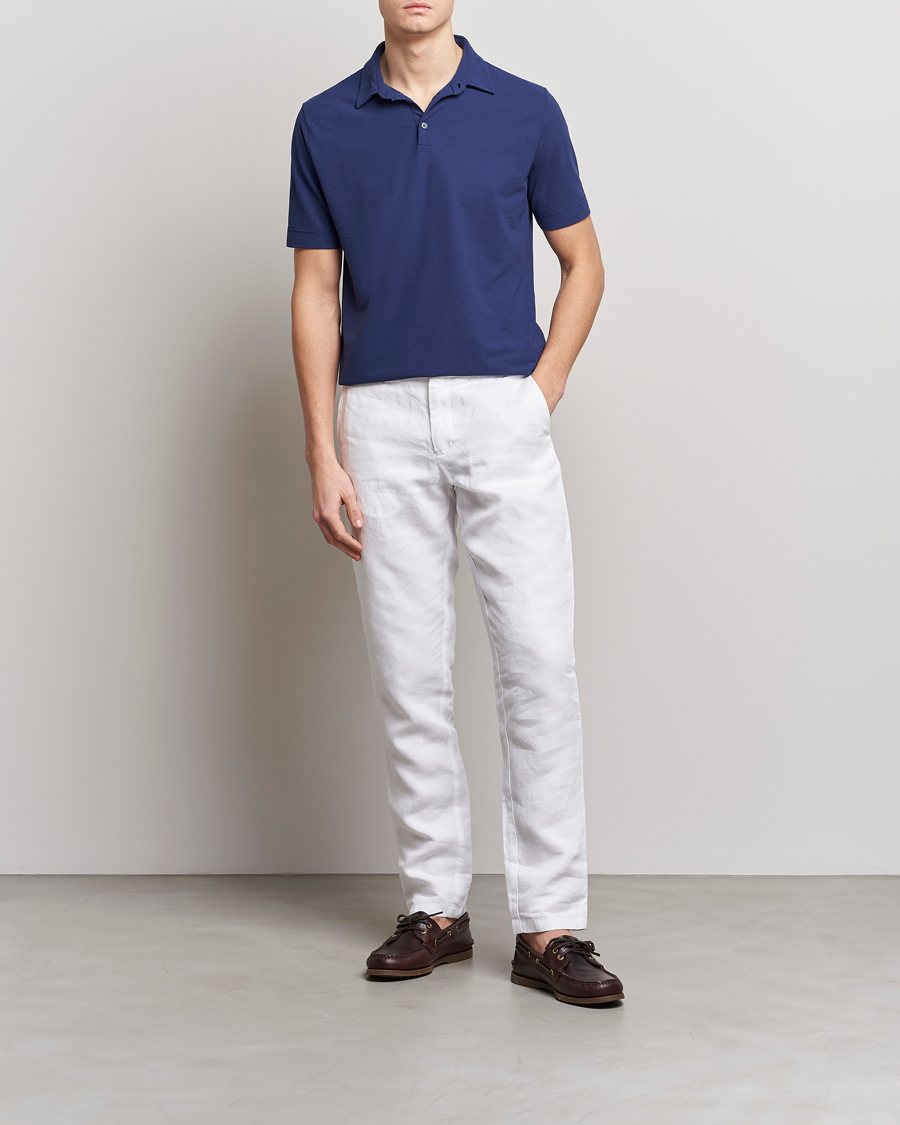 Herre | Pikéer | Zanone | Ice Cotton Polo Electric Blue