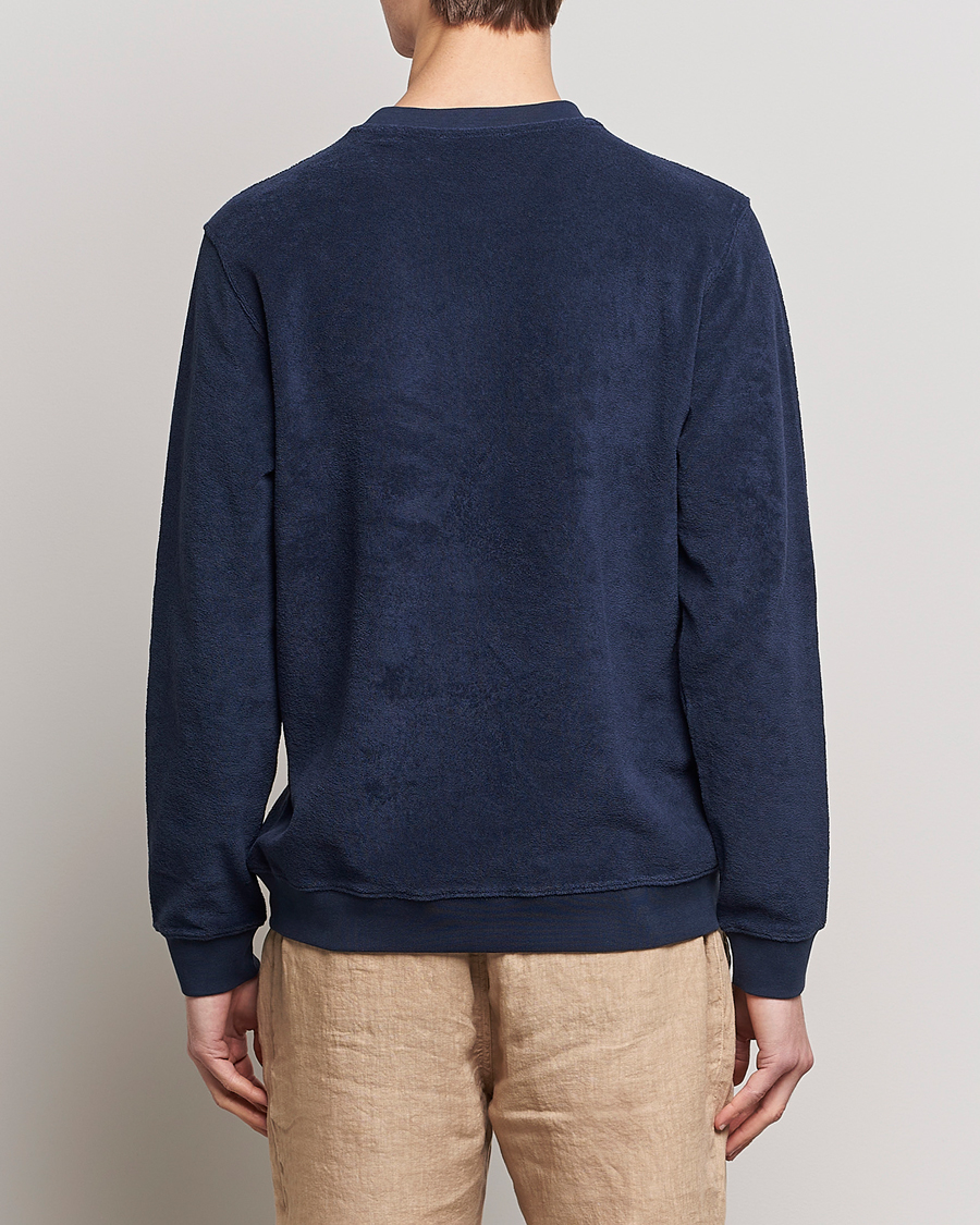 Herre | Gensere | Zanone | Terry Cotton Crew Neck Navy