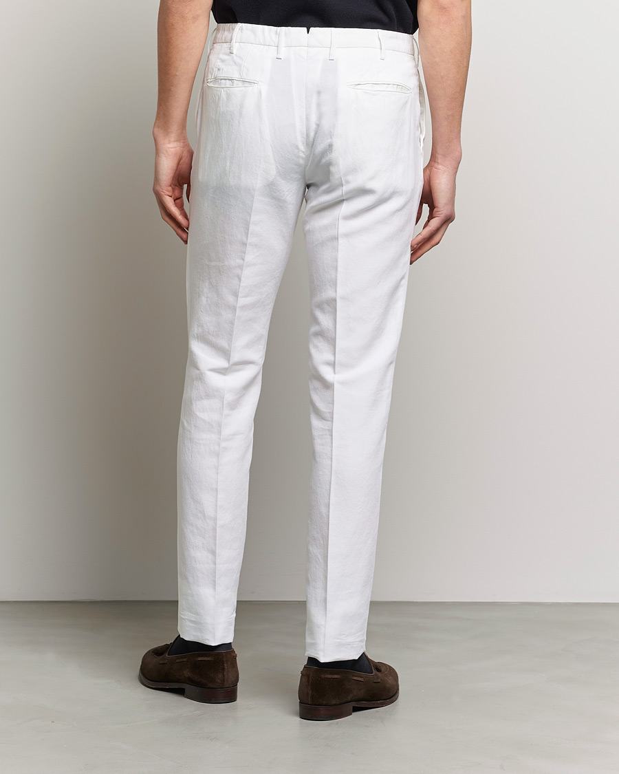 Herre | Bukser | Incotex | Slim Fit Chinolino Trousers White