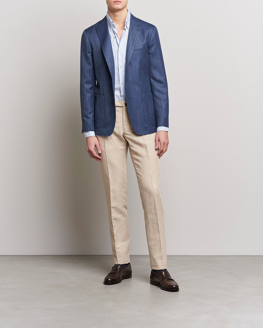 Herre | Bukser | Incotex | Slim Fit Chinolino Trousers Beige