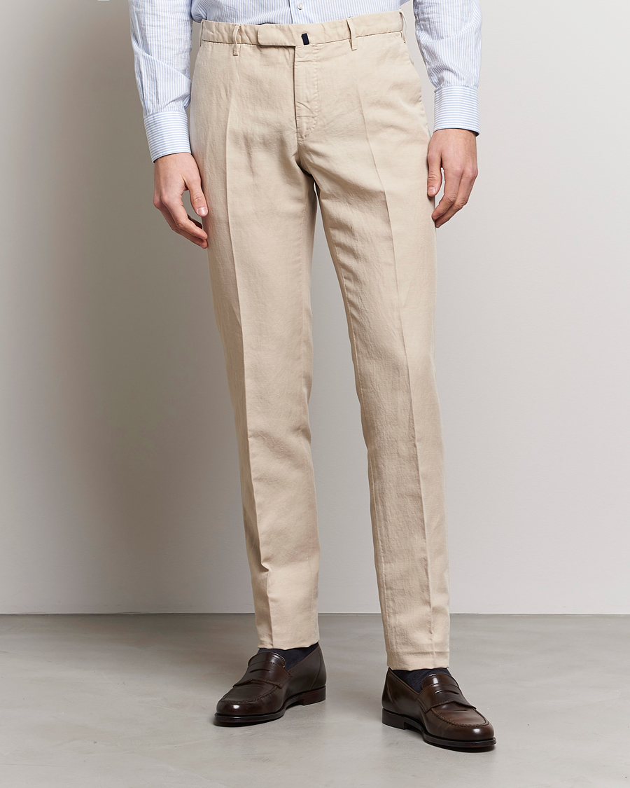 Herre | | Incotex | Slim Fit Chinolino Trousers Beige