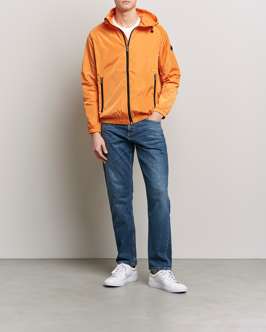 Herre | Jakker | J.Lindeberg | Trace Solid Padded Poly Jacket Russet Orange