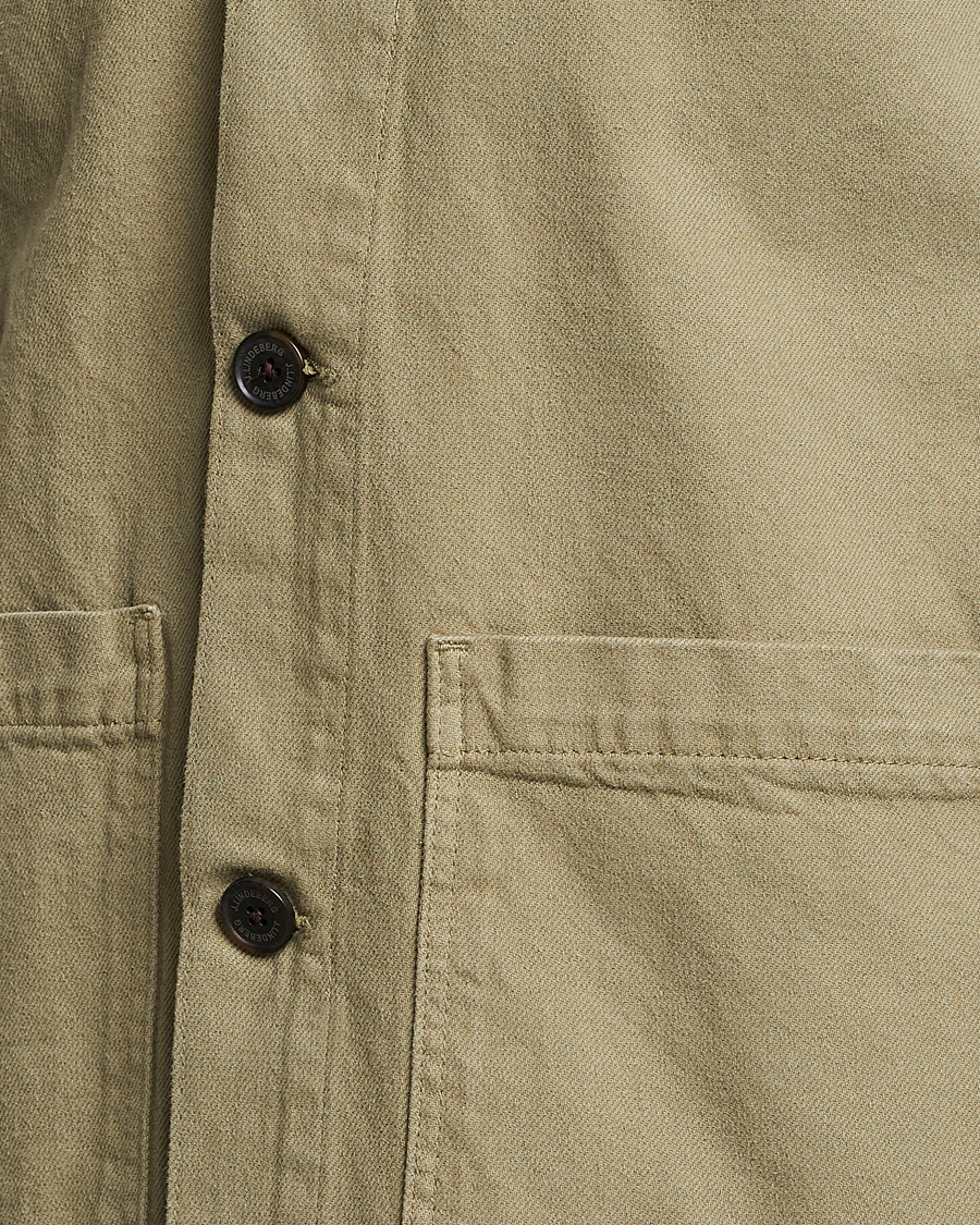 Herre | Skjorter | J.Lindeberg | Lando Organic Twill Work Overshirt Aloe