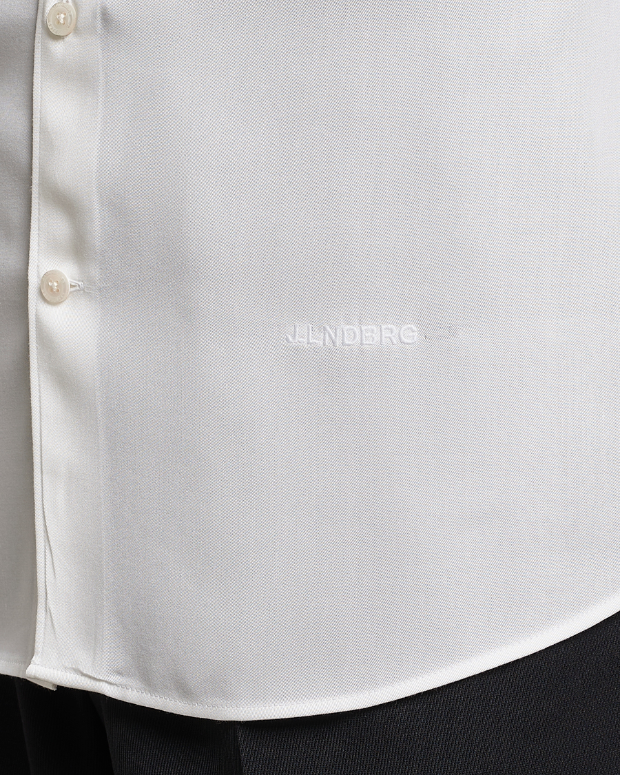 Herre | Skjorter | J.Lindeberg | Slim Fit Comfort Tencel Shirt Cloud White