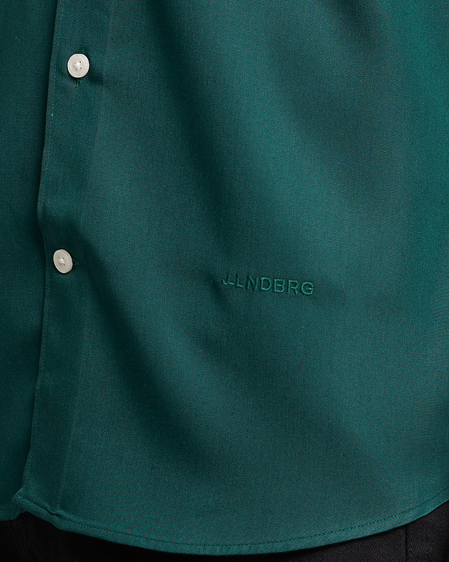 Herre | Skjorter | J.Lindeberg | Slim Fit Comfort Tencel Shirt Rain Forest