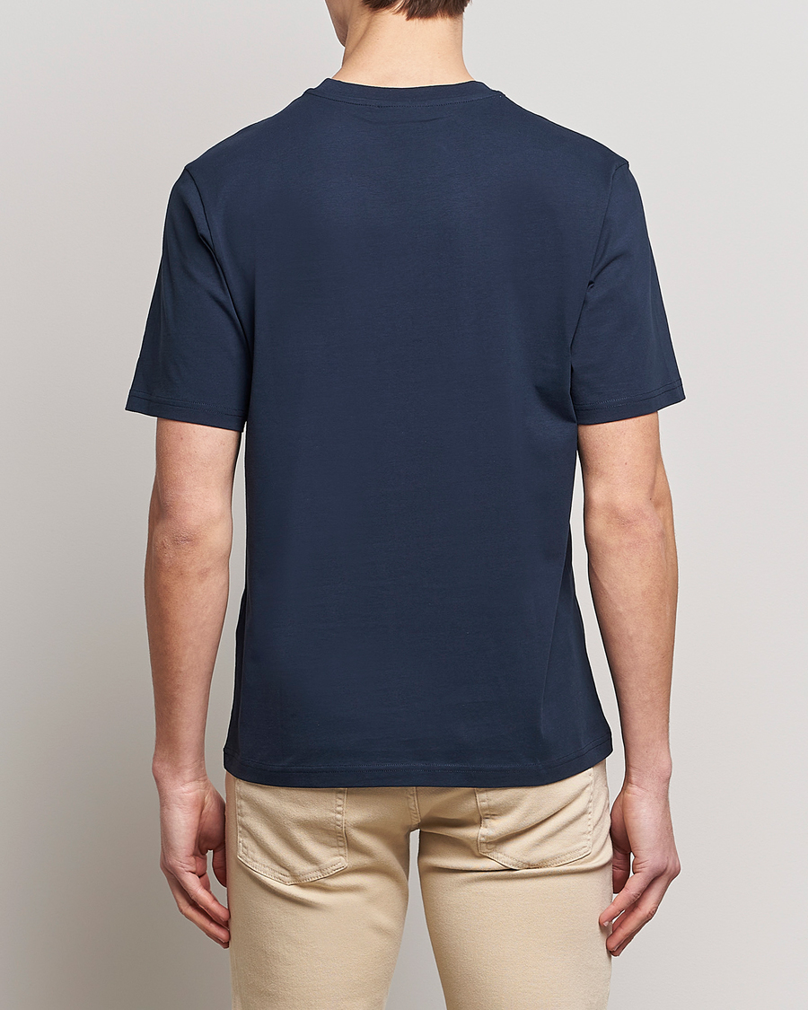 Herre | T-Shirts | J.Lindeberg | Dale Organic Cotton Patch T-Shirt Navy