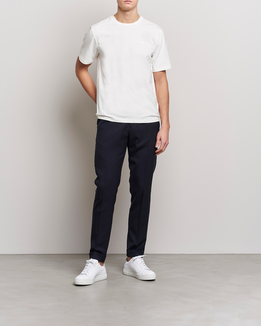 Herre | T-Shirts | J.Lindeberg | Dale Organic Cotton Patch T-Shirt Cloud White
