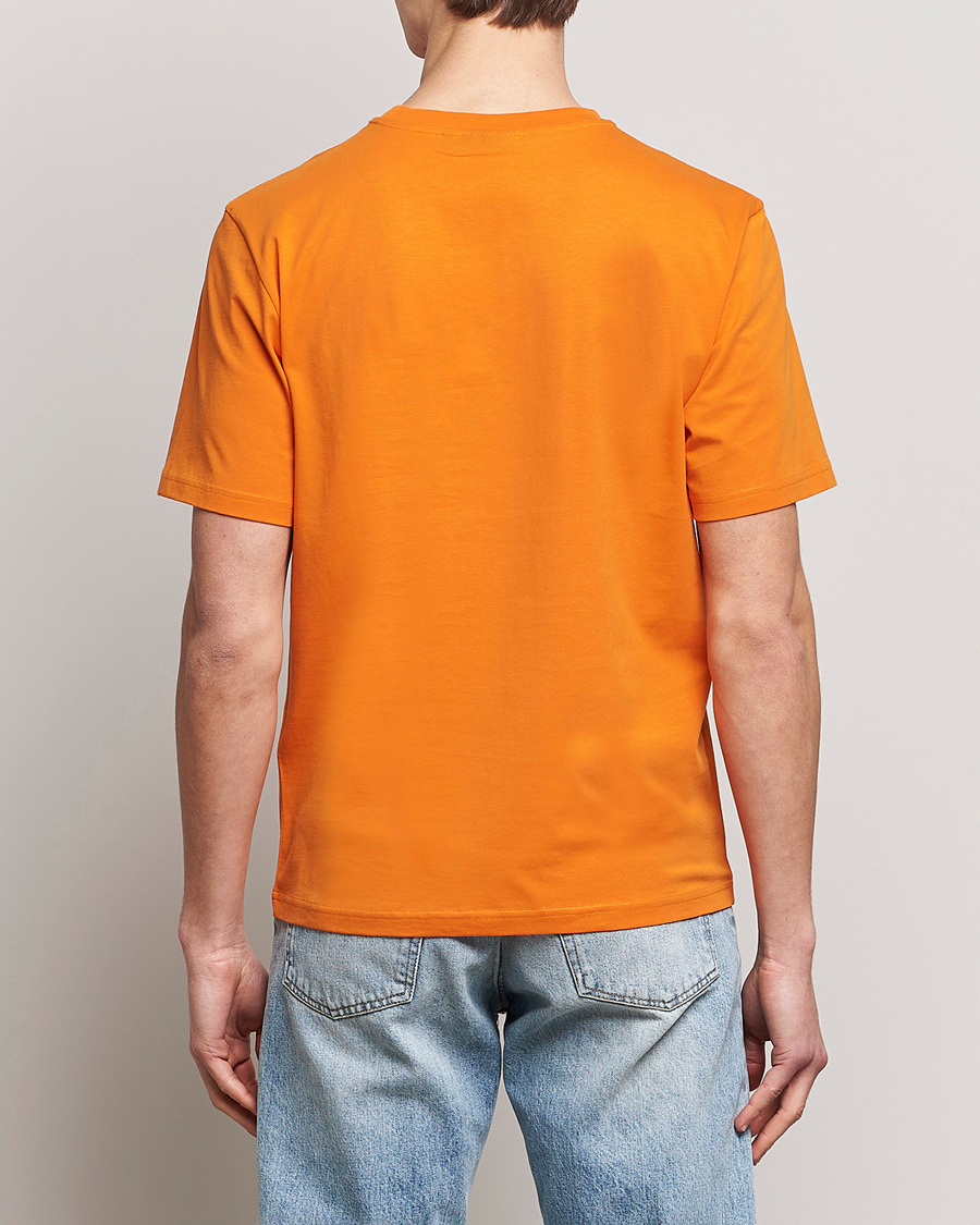 Herre | T-Shirts | J.Lindeberg | Dale Organic Cotton Patch T-Shirt Russet Orange