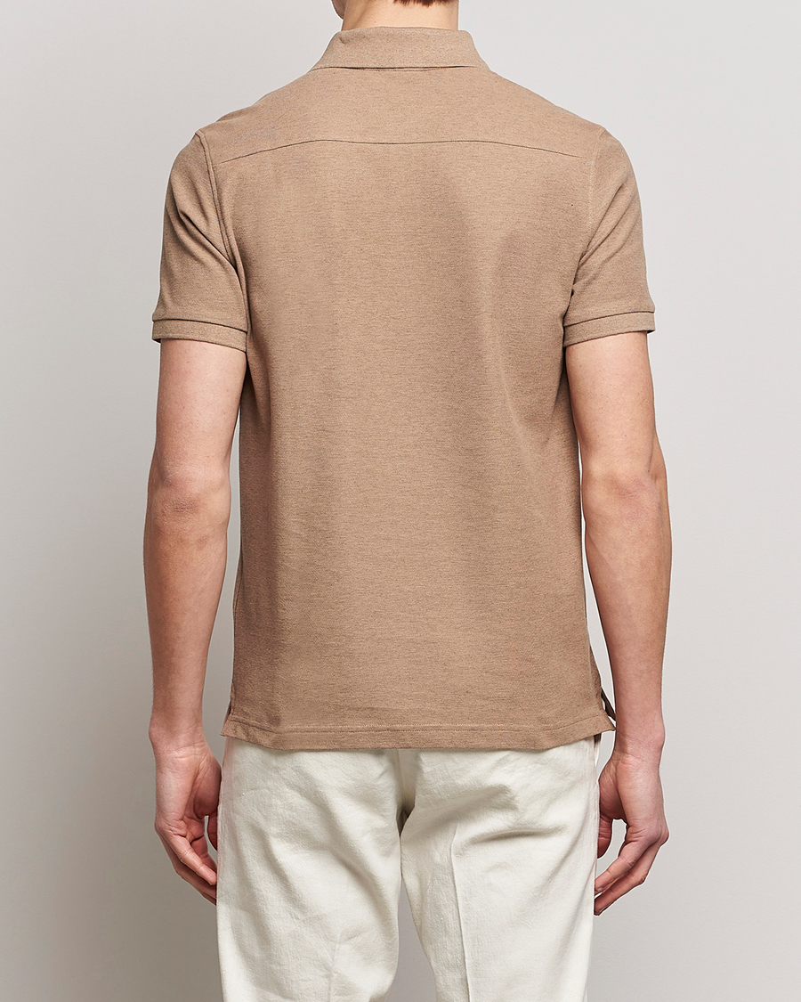 Herre | Pikéer | J.Lindeberg | Troy Clean Polo Tiger Brown Melange