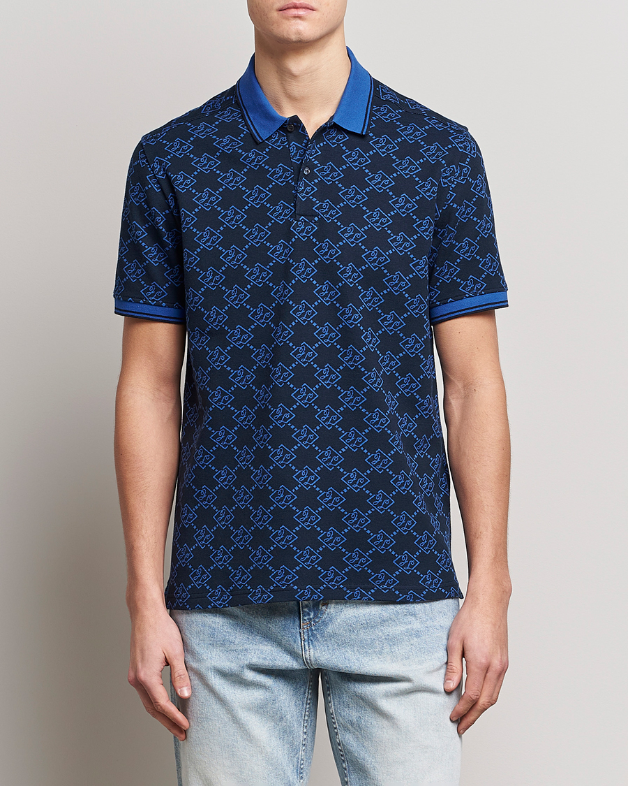 Herre |  | J.Lindeberg | Deklan Organic Cotton Jacquard Polo Navy