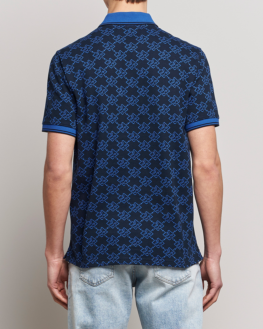 Herre | Pikéer | J.Lindeberg | Deklan Organic Cotton Jacquard Polo Navy