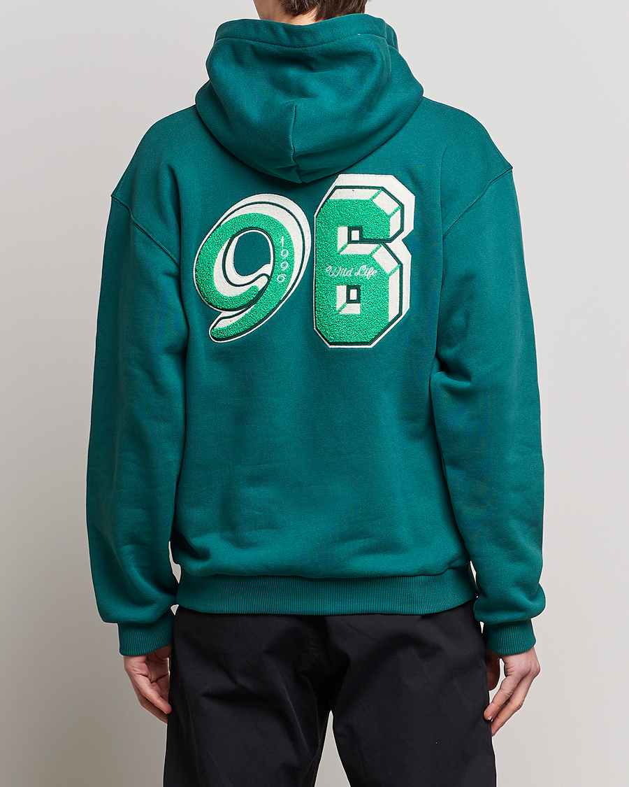 Herre | Gensere | J.Lindeberg | Karson Graphic Organic Cotton Hoodie Rain Forest
