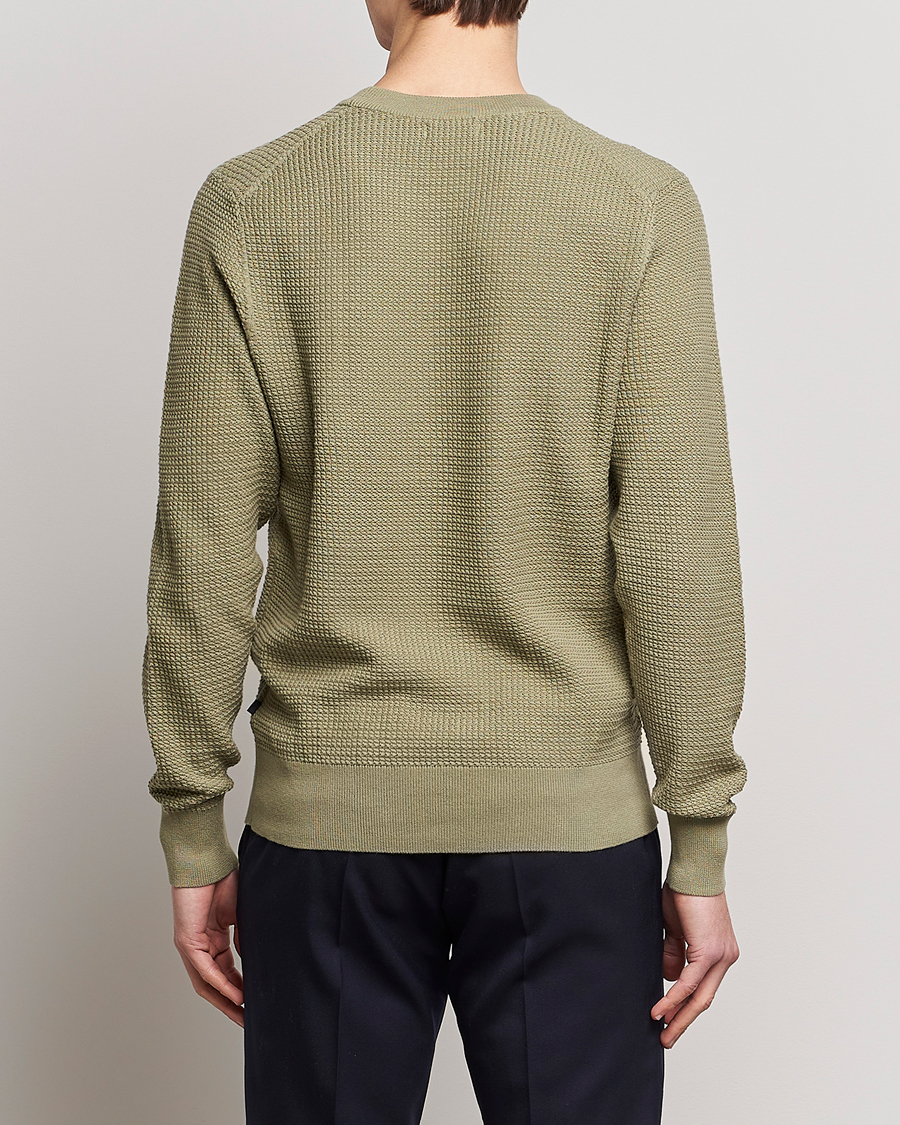 Herre | Gensere | J.Lindeberg | Arthur Structure Organic Cotton Crew Neck Aloe