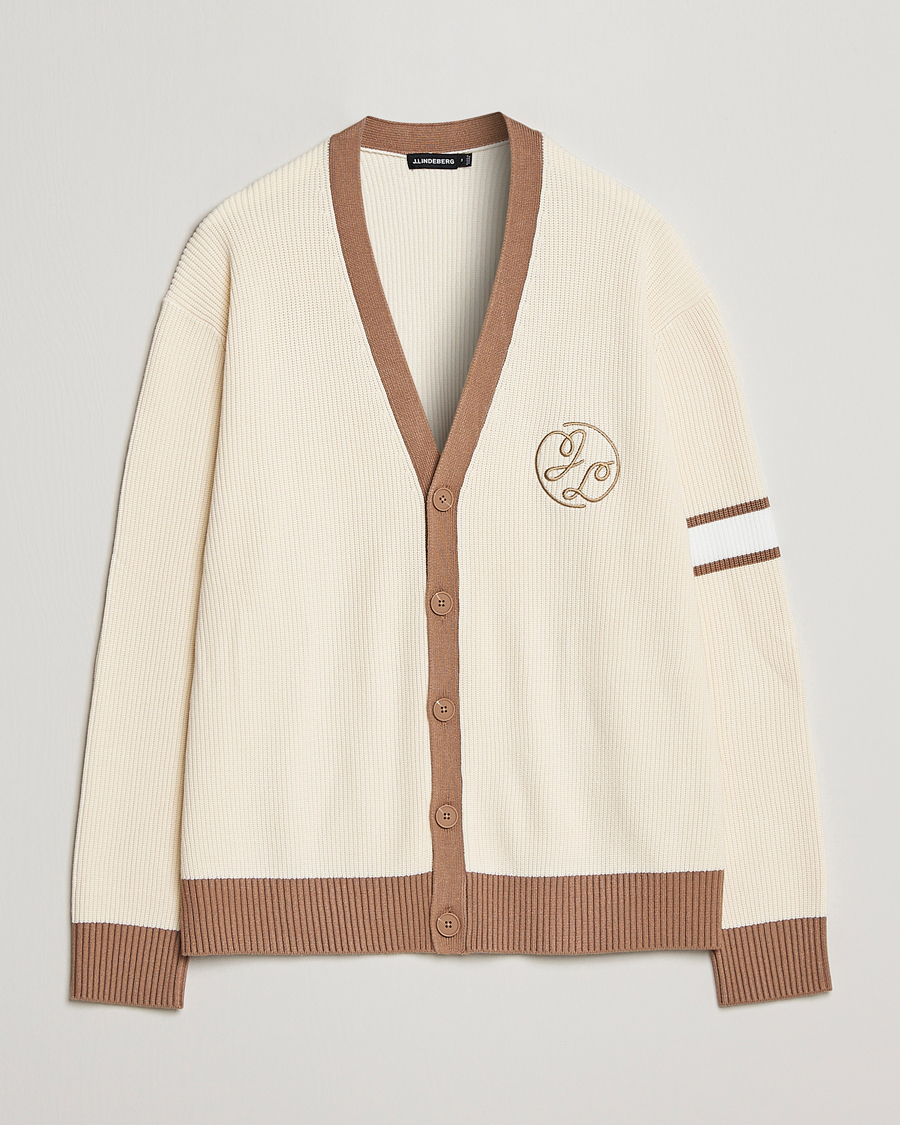 Herre | Gensere | J.Lindeberg | Gerard Jacquard Cardigan Turtledove