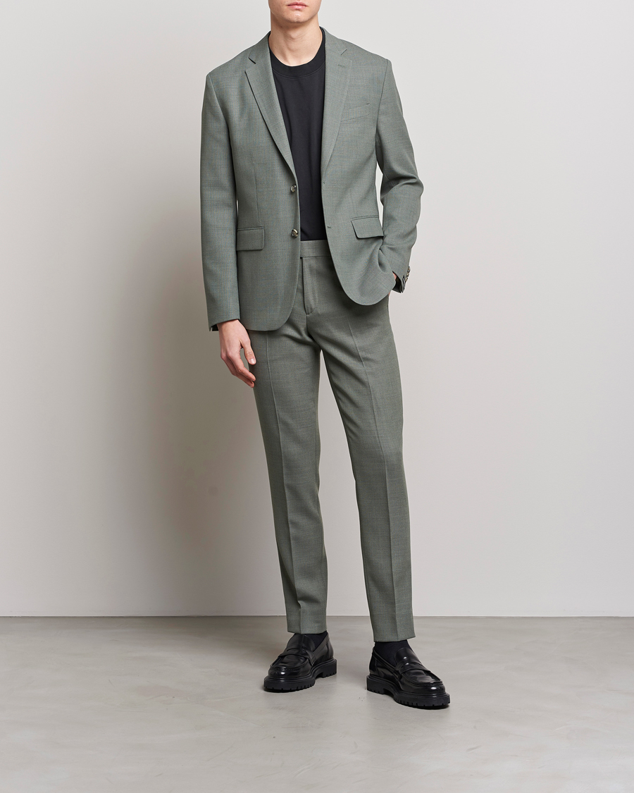 Herre | Dressjakker | J.Lindeberg | Hopper Active Hopsack Blazer Aloe