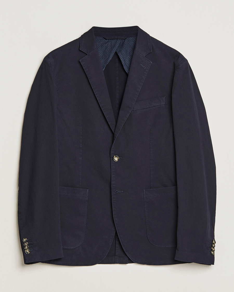 Herre | Dressjakker | J.Lindeberg | Hopper Cotton Garment Dye Blazer Navy
