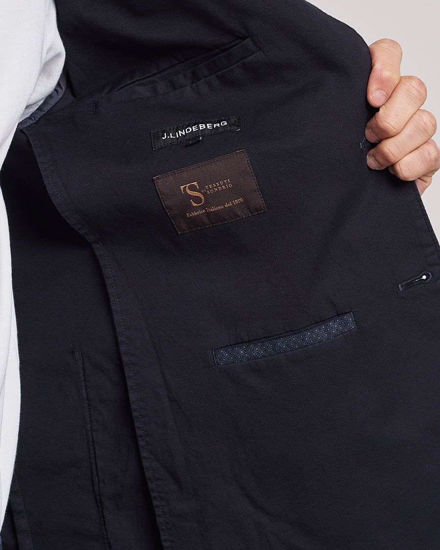Herre | Dressjakker | J.Lindeberg | Hopper Cotton Garment Dye Blazer Navy