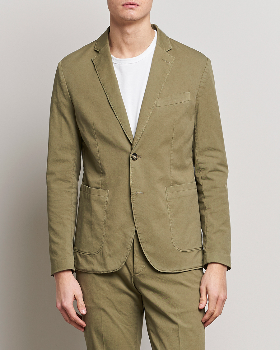 Herre | Bomullsblazer | J.Lindeberg | Hopper Cotton Garment Dye Blazer Aloe