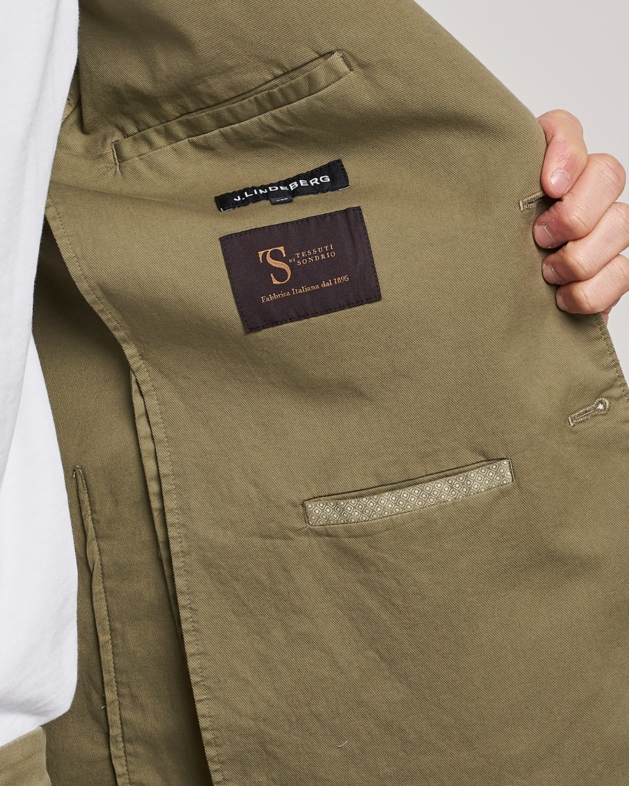 Herre | Dressjakker | J.Lindeberg | Hopper Cotton Garment Dye Blazer Aloe