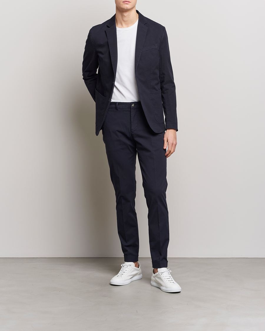 Herre | Bukser | J.Lindeberg | Grant Cotton Garment Dye Pants Navy