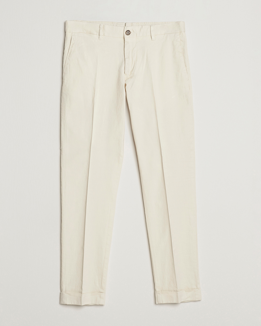 Herre | Bukser | J.Lindeberg | Grant Stretch Cotton/Linen Trousers Turtledove