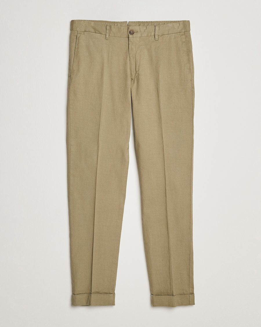 Herre | Bukser | J.Lindeberg | Grant Stretch Cotton/Linen Trousers Aloe