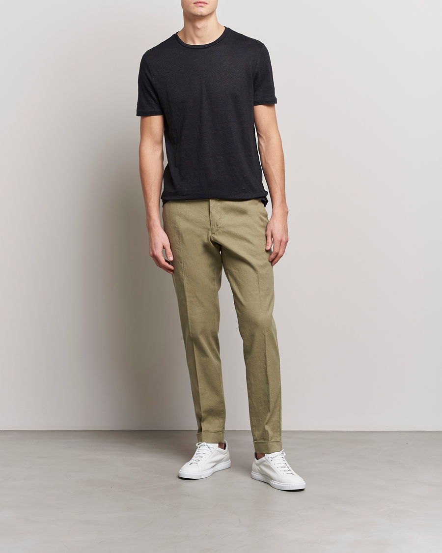 Herre | Bukser | J.Lindeberg | Grant Stretch Cotton/Linen Trousers Aloe