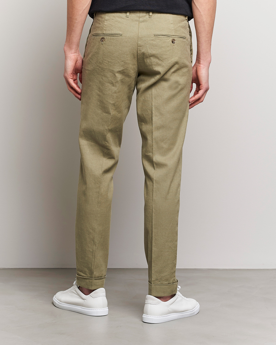 Herre | Bukser | J.Lindeberg | Grant Stretch Cotton/Linen Trousers Aloe