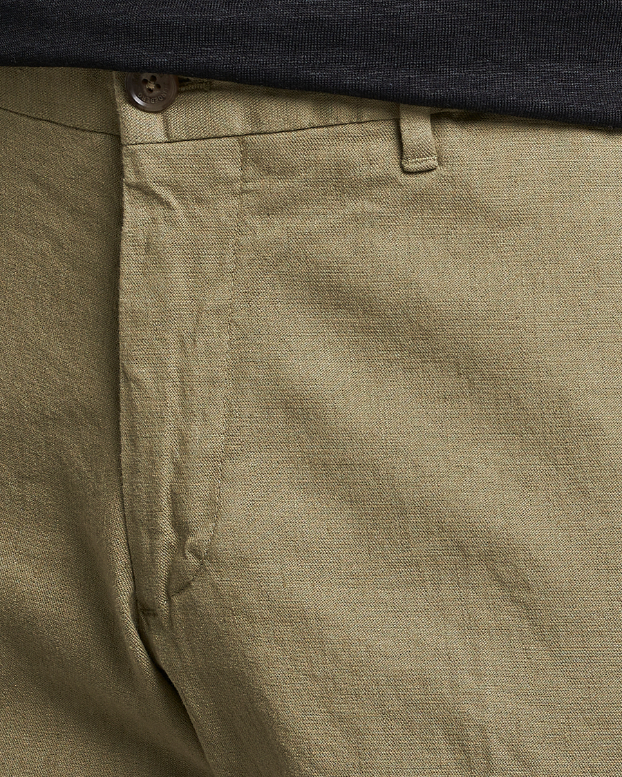 Herre | Bukser | J.Lindeberg | Grant Stretch Cotton/Linen Trousers Aloe