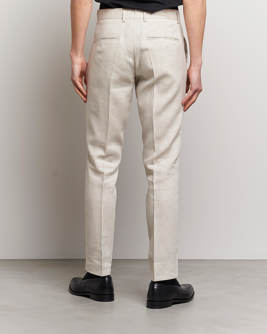Herre | Bukser | J.Lindeberg | Grant Super Linen Trousers Safari Beige