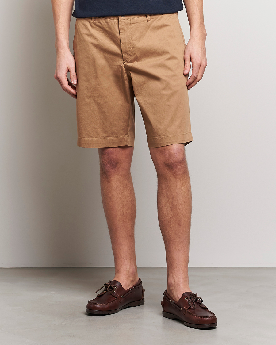 Herre | Shorts | J.Lindeberg | Nathan Super Satin Shorts Tiger Brown