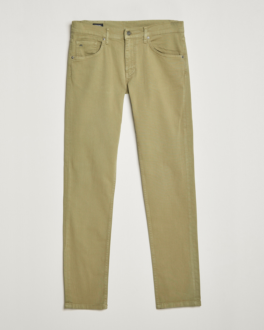 Herre | Bukser | J.Lindeberg | Jay Solid Stretch 5-Pocket Trousers Aloe