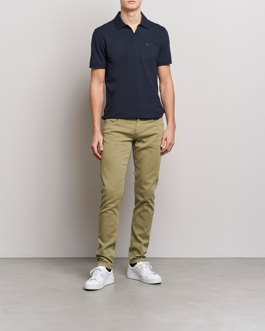Herre | Bukser | J.Lindeberg | Jay Solid Stretch 5-Pocket Trousers Aloe