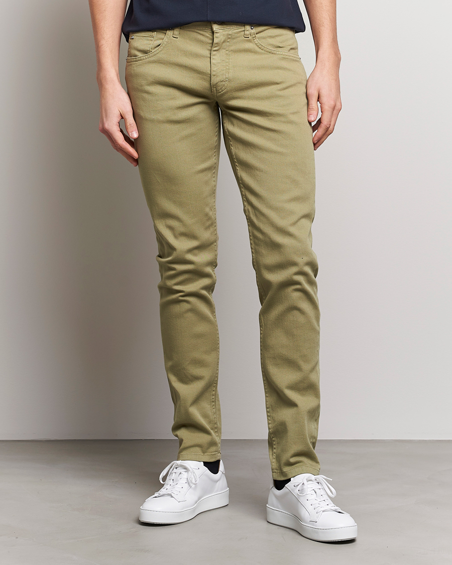 Herre | Bukser | J.Lindeberg | Jay Solid Stretch 5-Pocket Trousers Aloe
