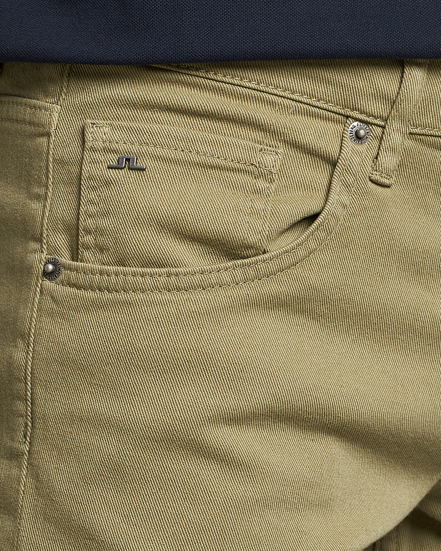 Herre | Bukser | J.Lindeberg | Jay Solid Stretch 5-Pocket Trousers Aloe
