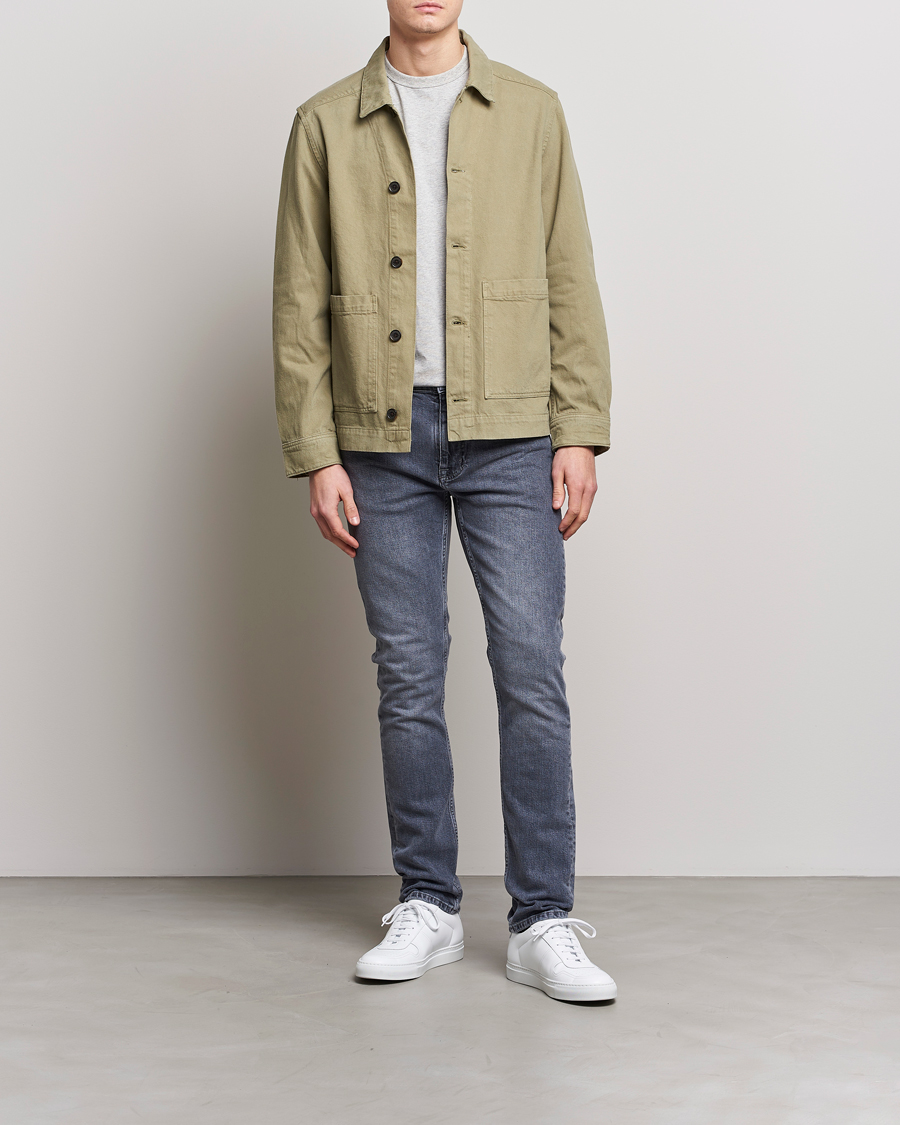Herre | Jeans | J.Lindeberg | Cedar Greyish Organic Cotton Jeans Granite Grey