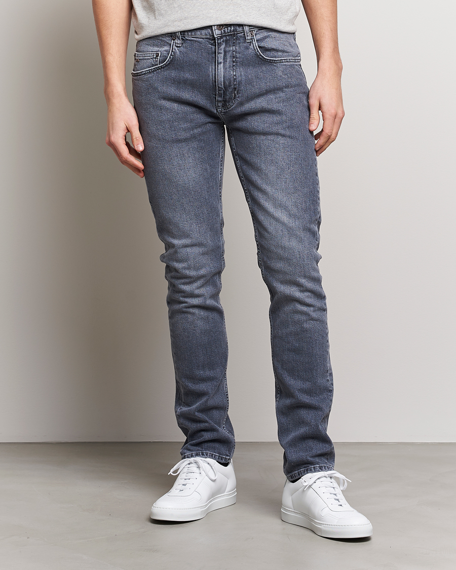 Herre | Jeans | J.Lindeberg | Cedar Greyish Organic Cotton Jeans Granite Grey