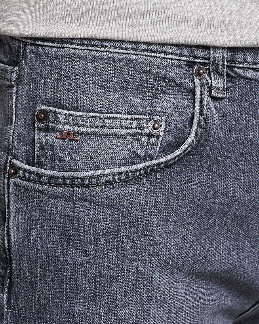 Herre | Jeans | J.Lindeberg | Cedar Greyish Organic Cotton Jeans Granite Grey