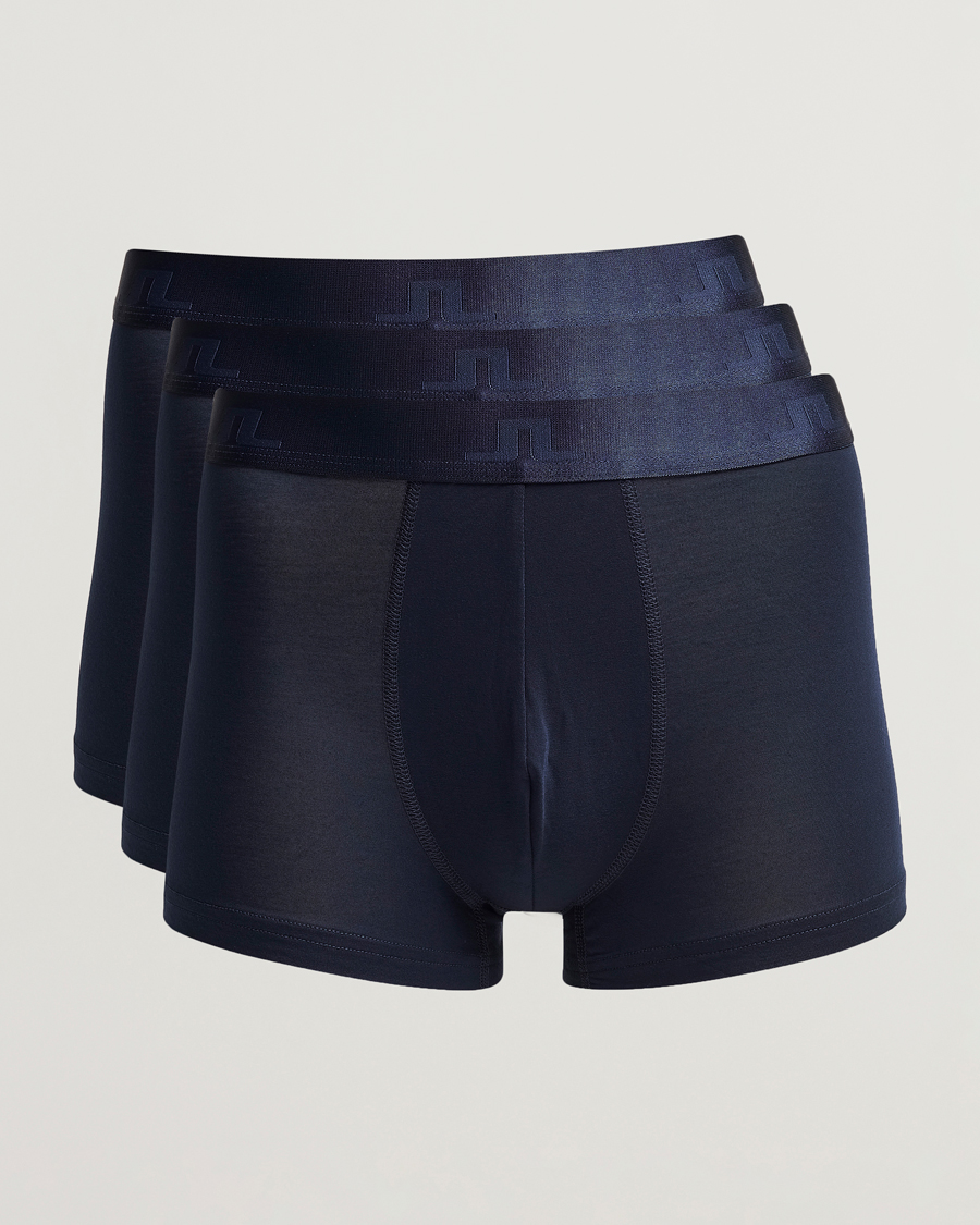 Herre | Undertøy | J.Lindeberg | 3-pack Bridge Lyocell Boxer Navy